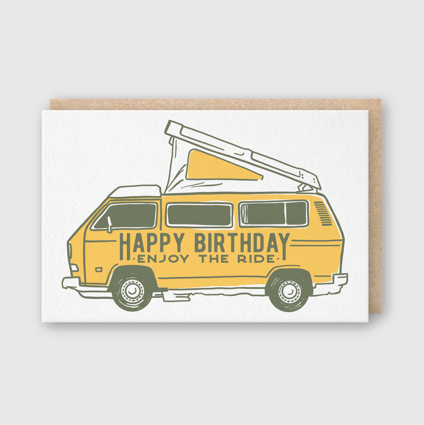 Camper Van Birthday Greeting Card