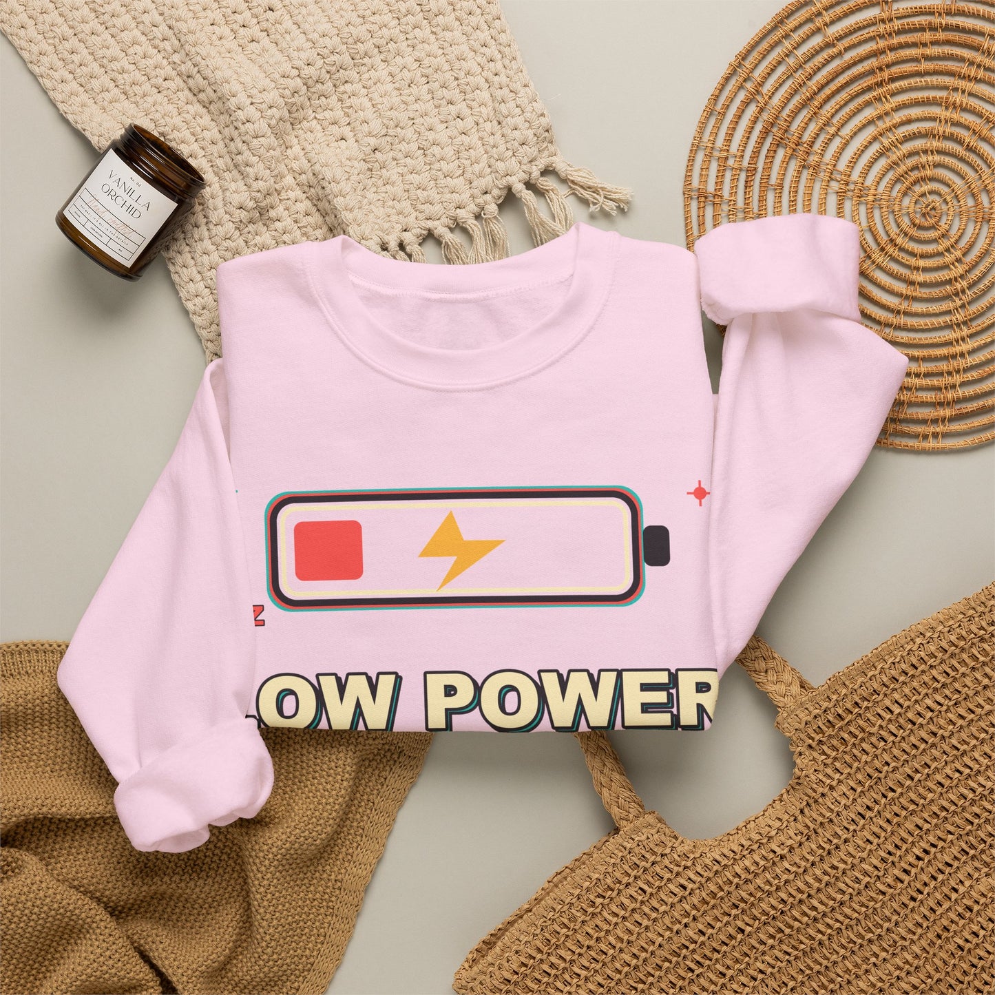 Low Power People Mode Funny Introvert Social Battery Sweatshirt