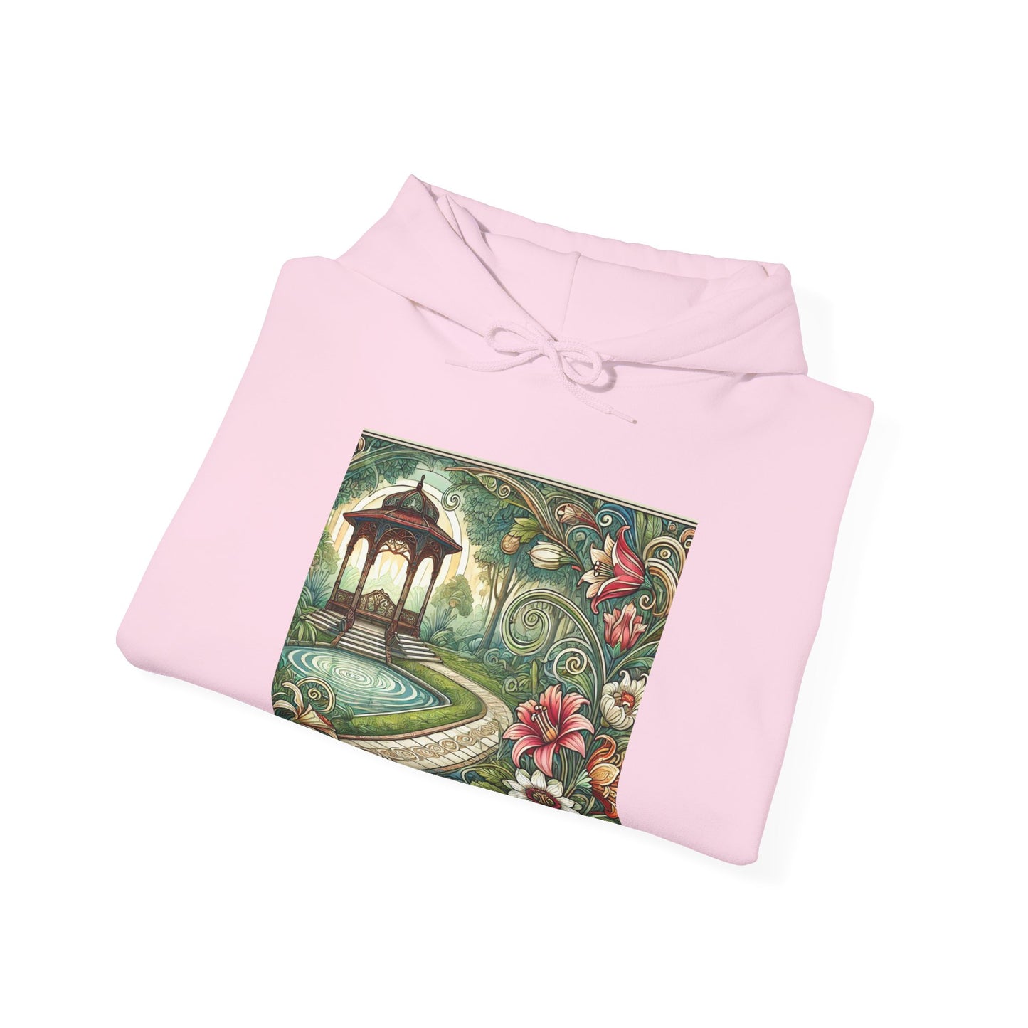 Botanical Gazebo Garden Art Nouveau Hoodie
