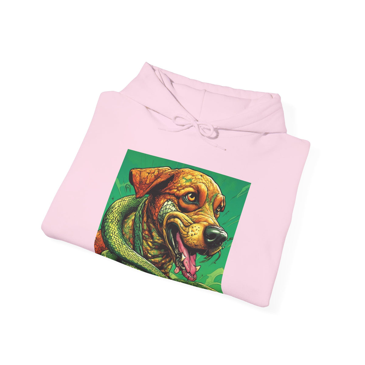 Serpent Guardian Dog Bold Fantasy Creature Art Hoodie
