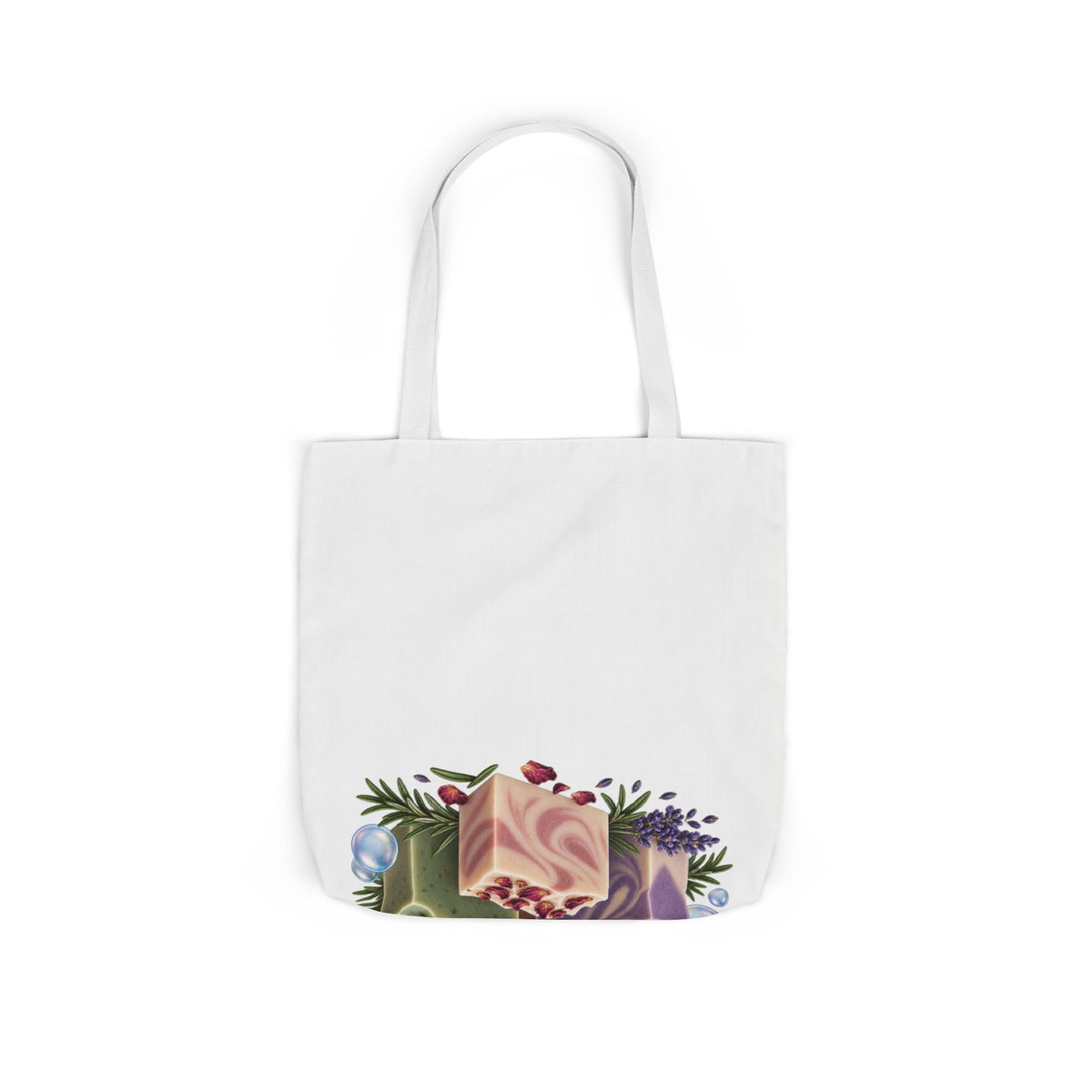 Botanical Soap Making Lavender and Herbs Tote Bag