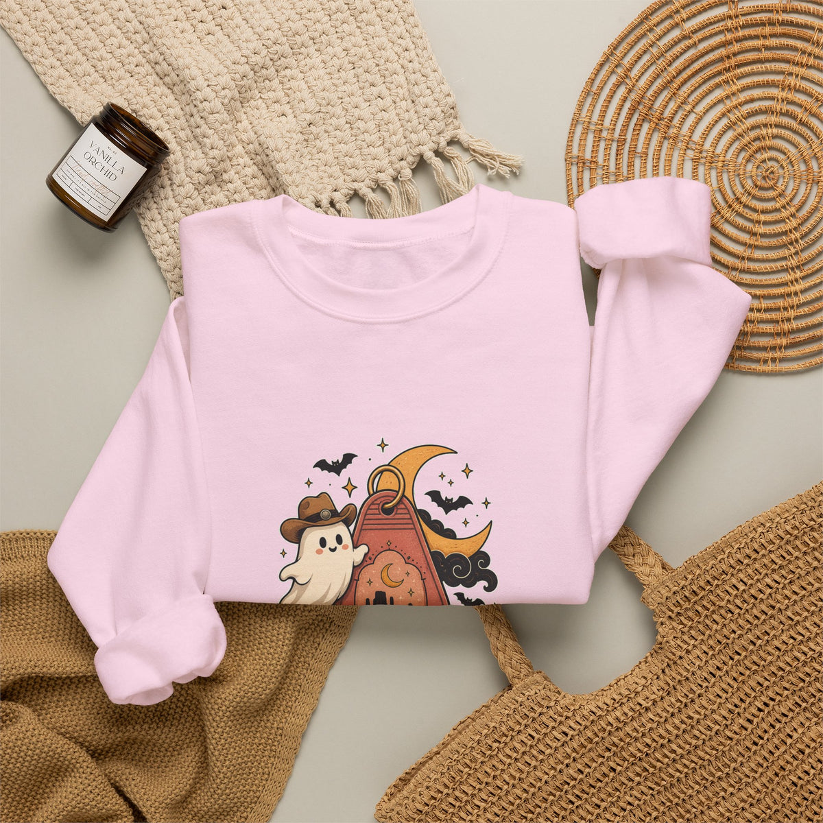 Haunted Desert Keytag Ghost Halloween Sweatshirt