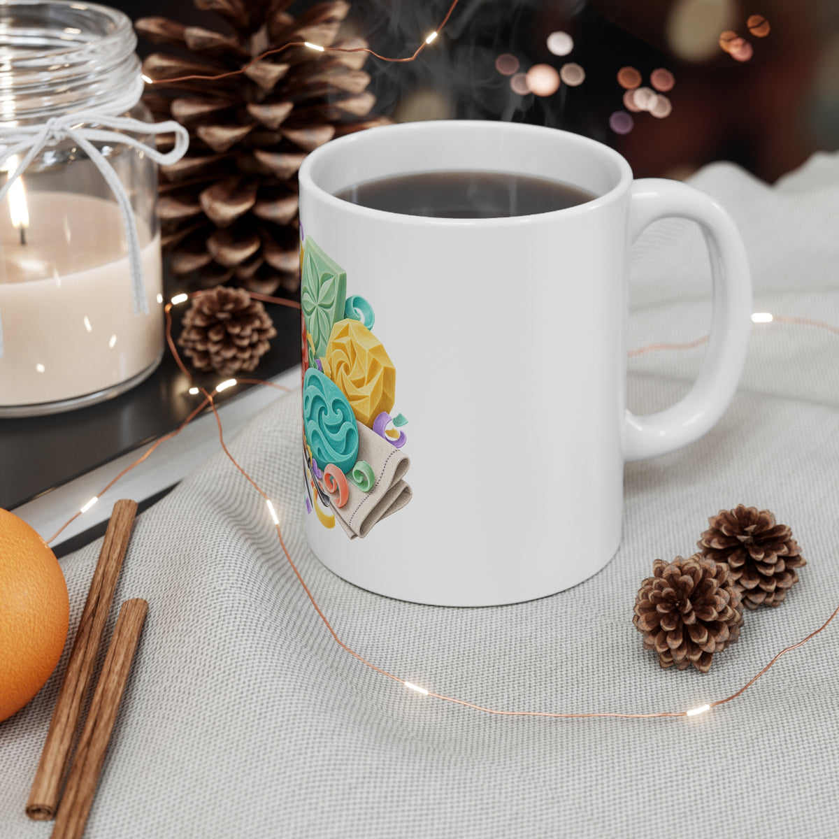 Colorful Soap Carving Workshop Mug