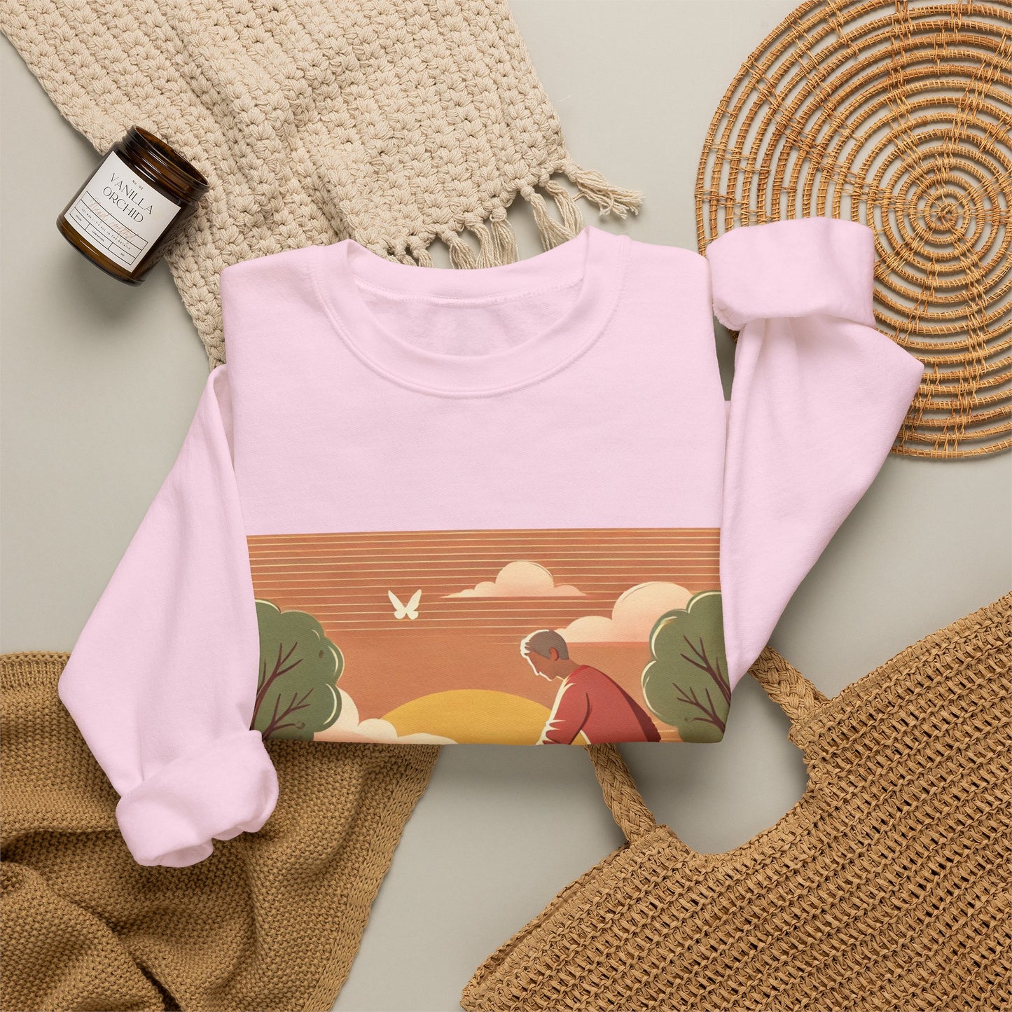 Helping Hands Sunset Garden Sweatshirt