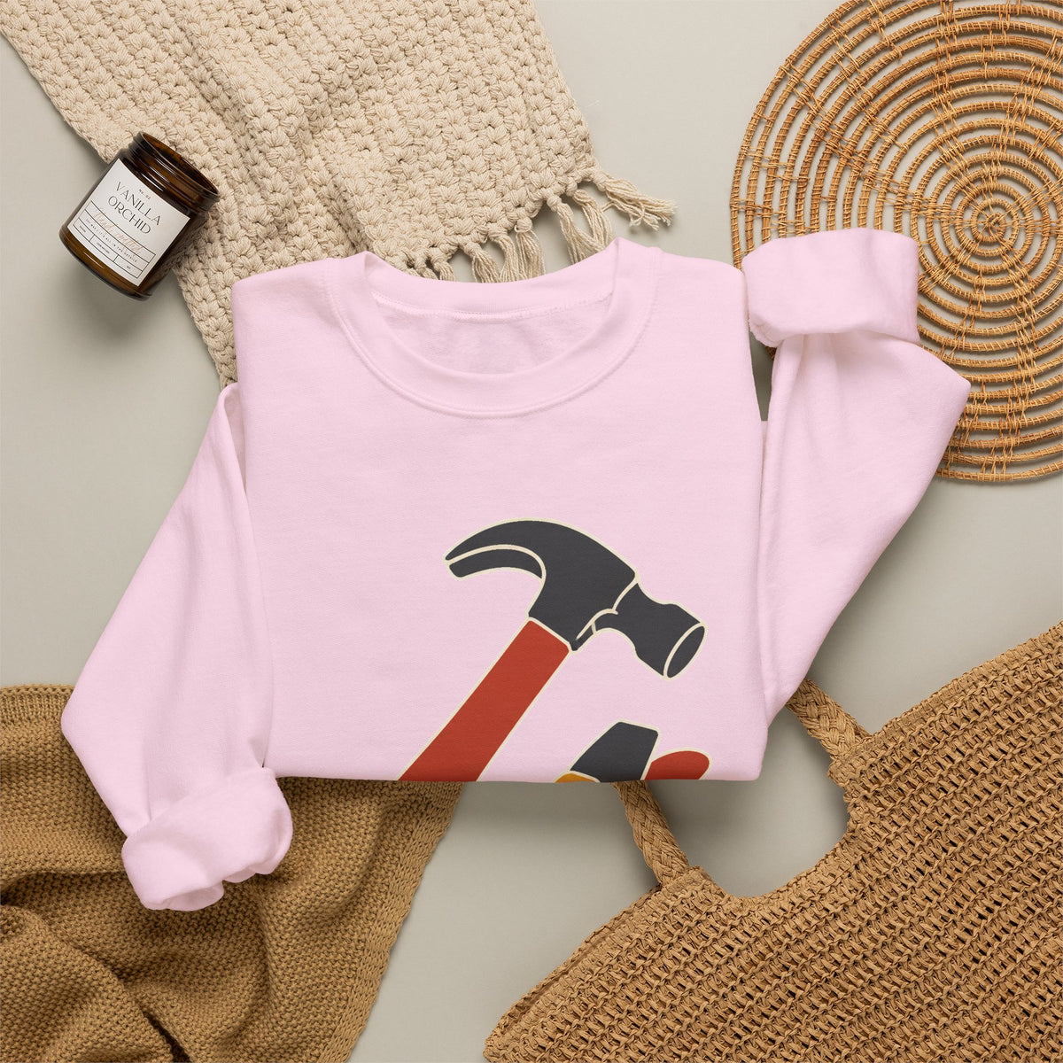 Carpenter Hammer Hand Plane Woodworking Sweatshirt