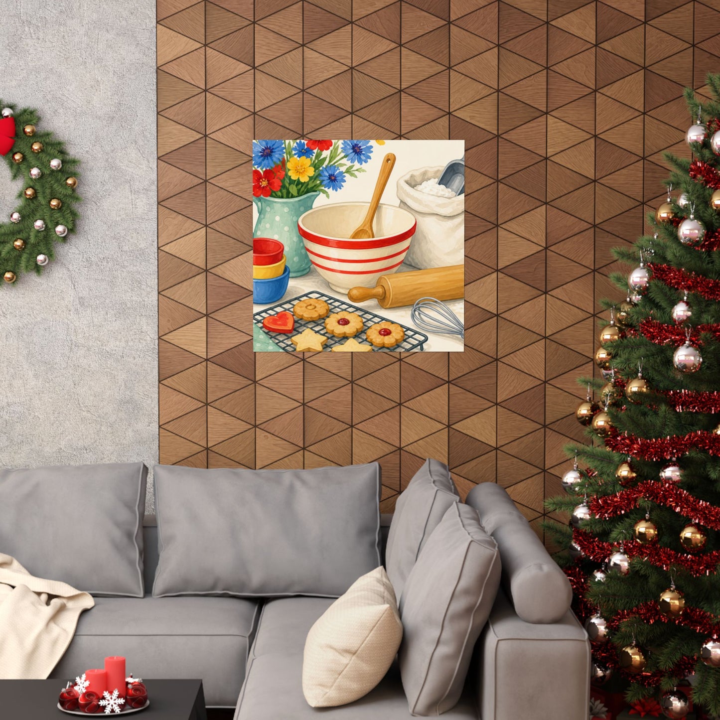 Cheerful Home Baking Hobby Poster