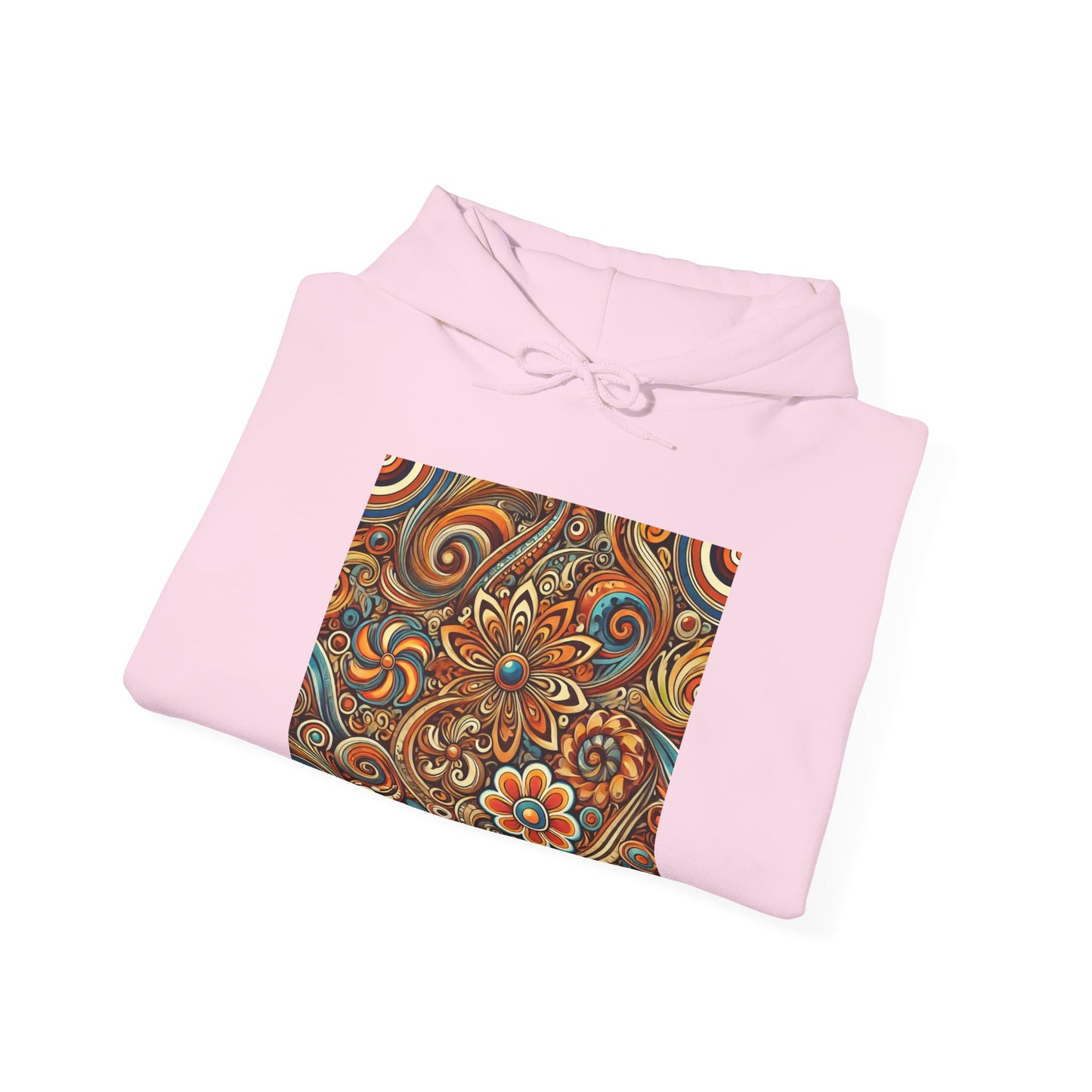 Ornate Abstract Floral Paisley Pattern Hoodie
