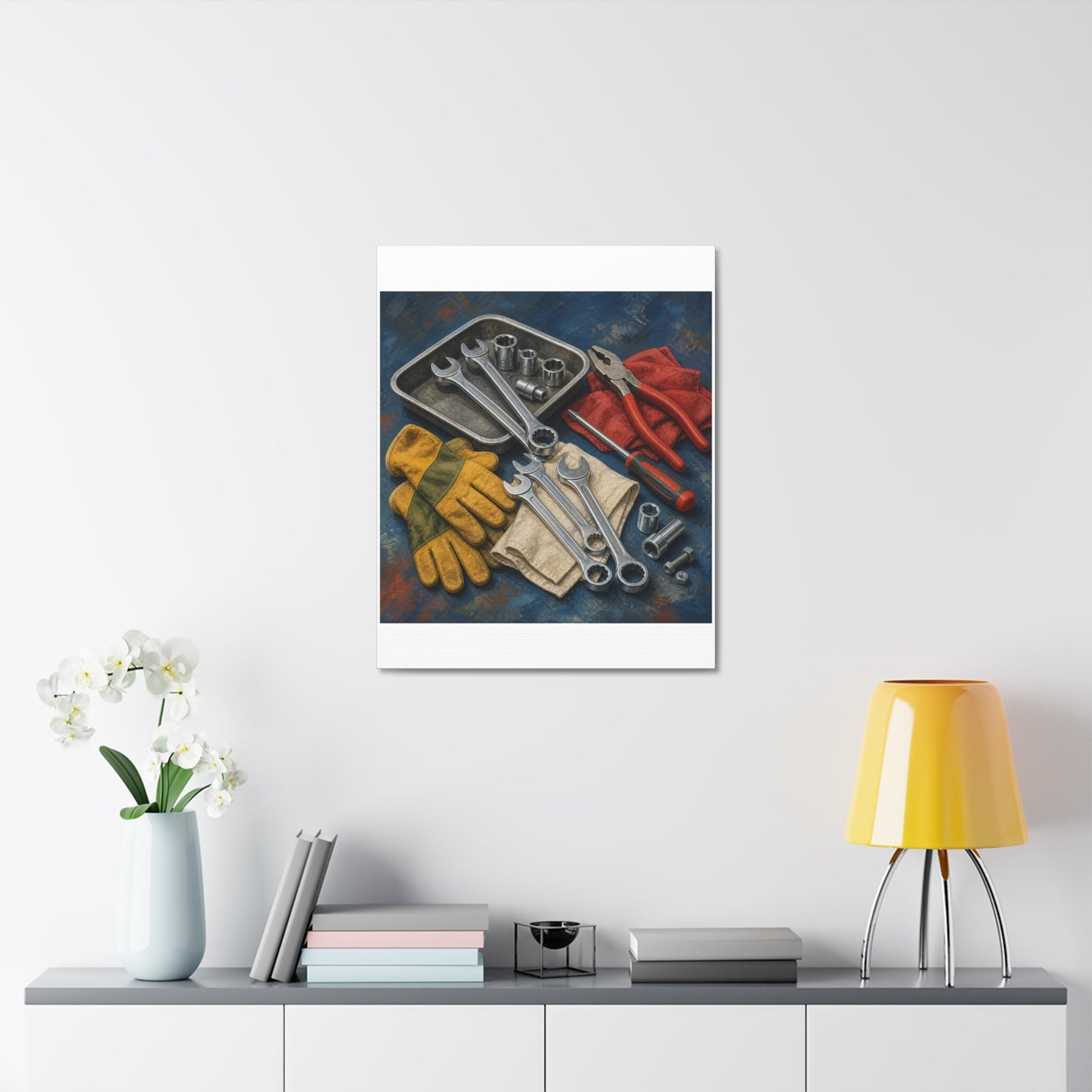 Classic Mechanic Hand Tools Art Canvas Art