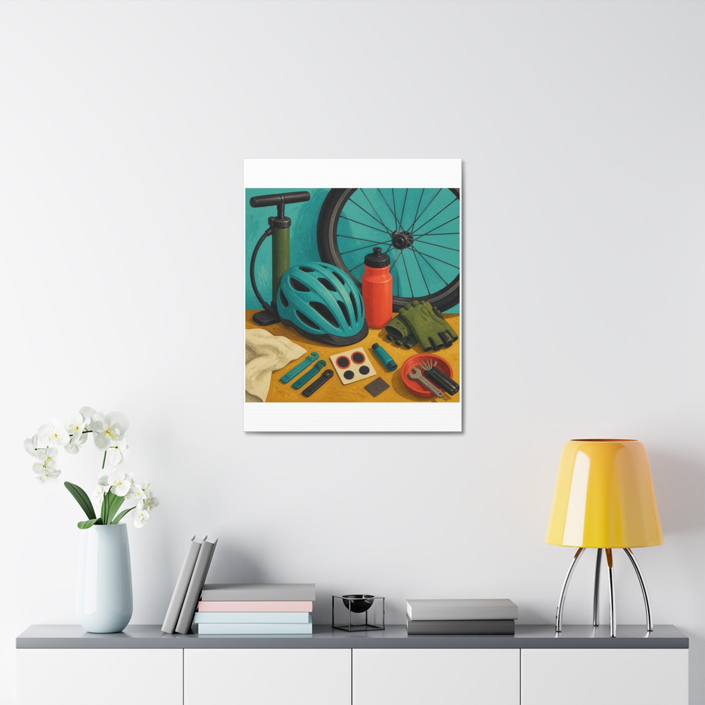 Everyday Bicycle Workshop Art Canvas Art