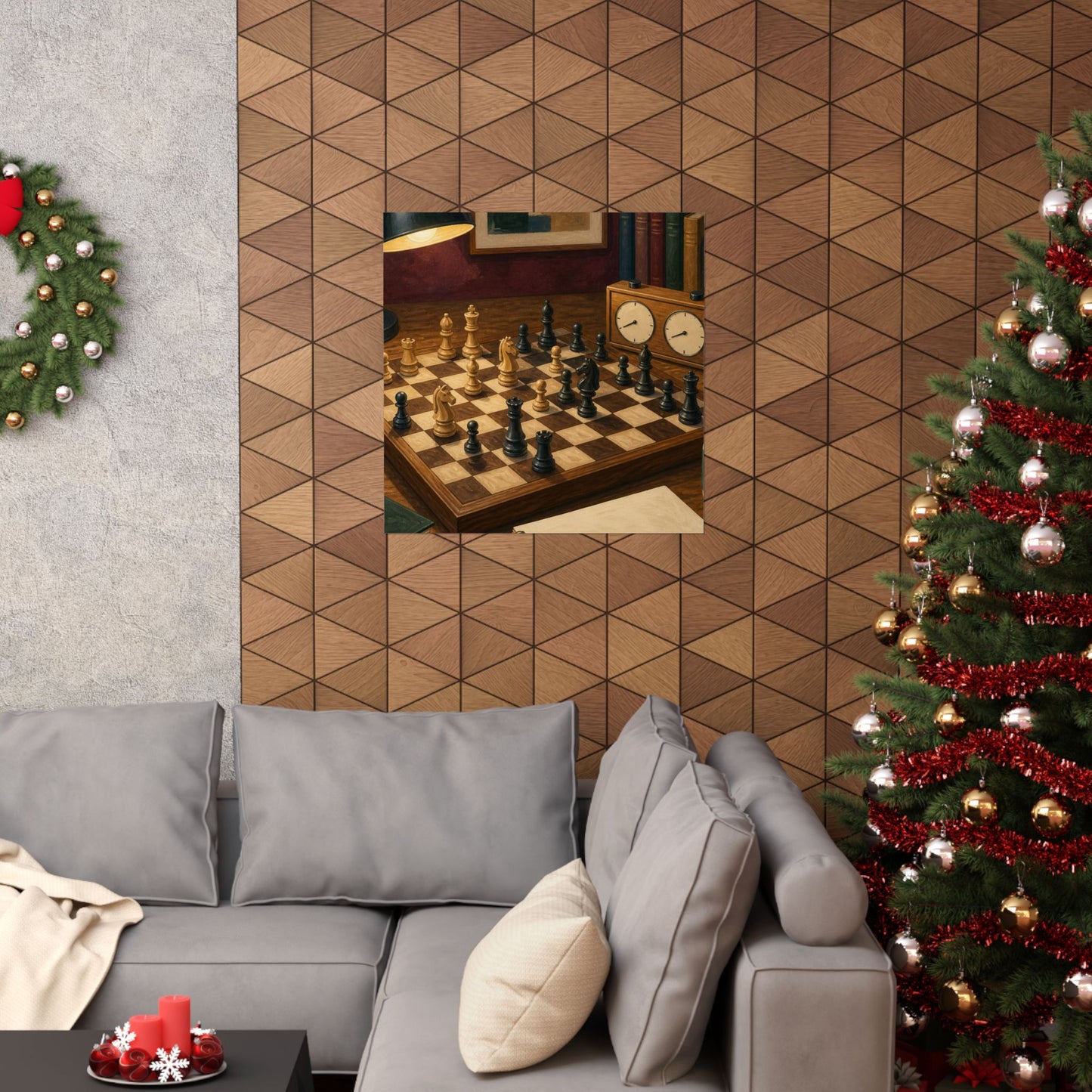 Cozy Chess Strategy Game Hobby Poster