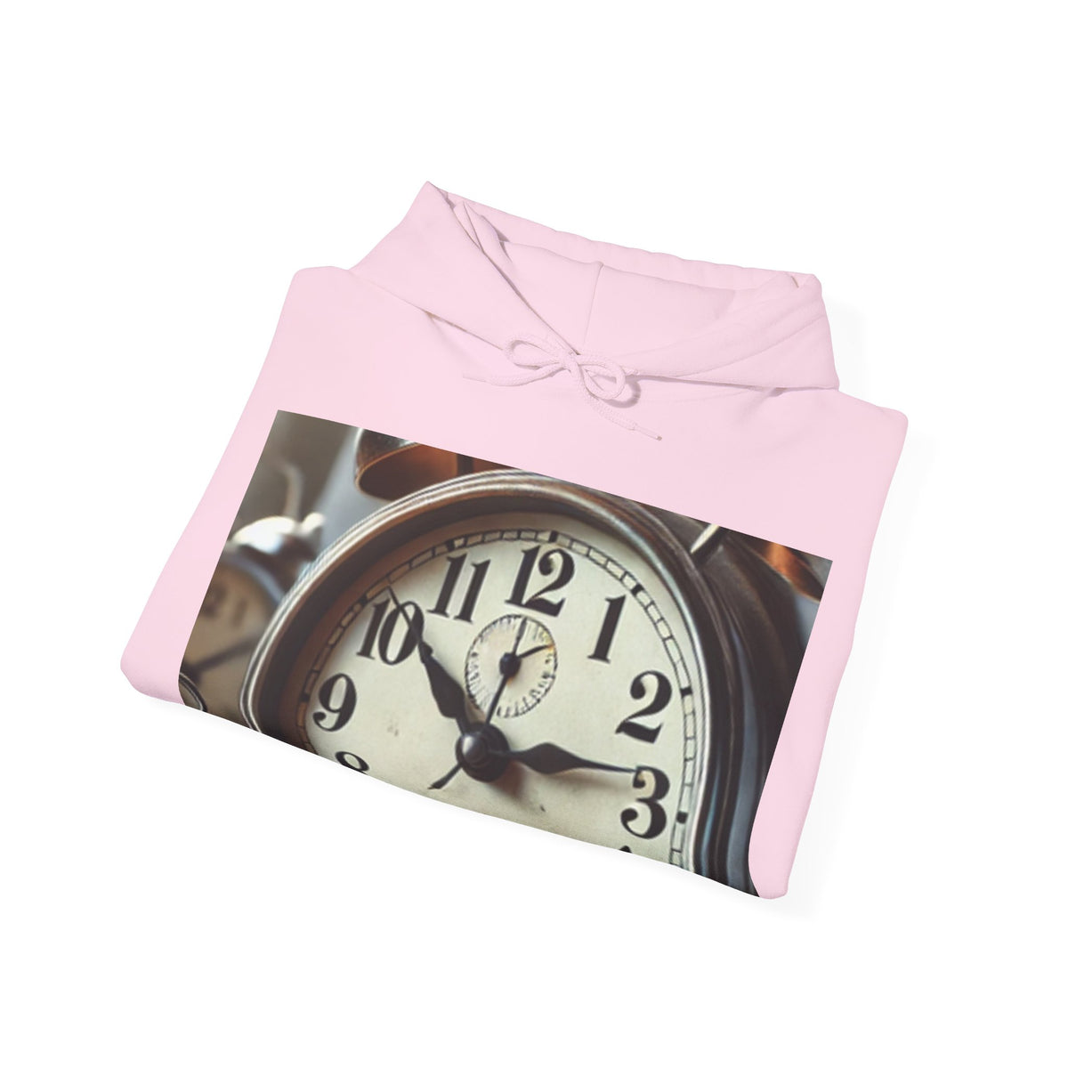 Vintage Alarm Clock Morning Routine Cozy Hoodie