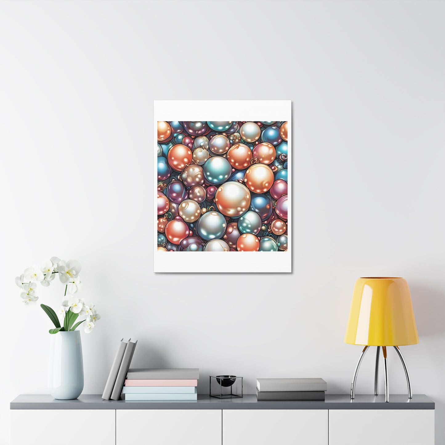 Glossy Orb Marble Abstract Gift Art Canvas