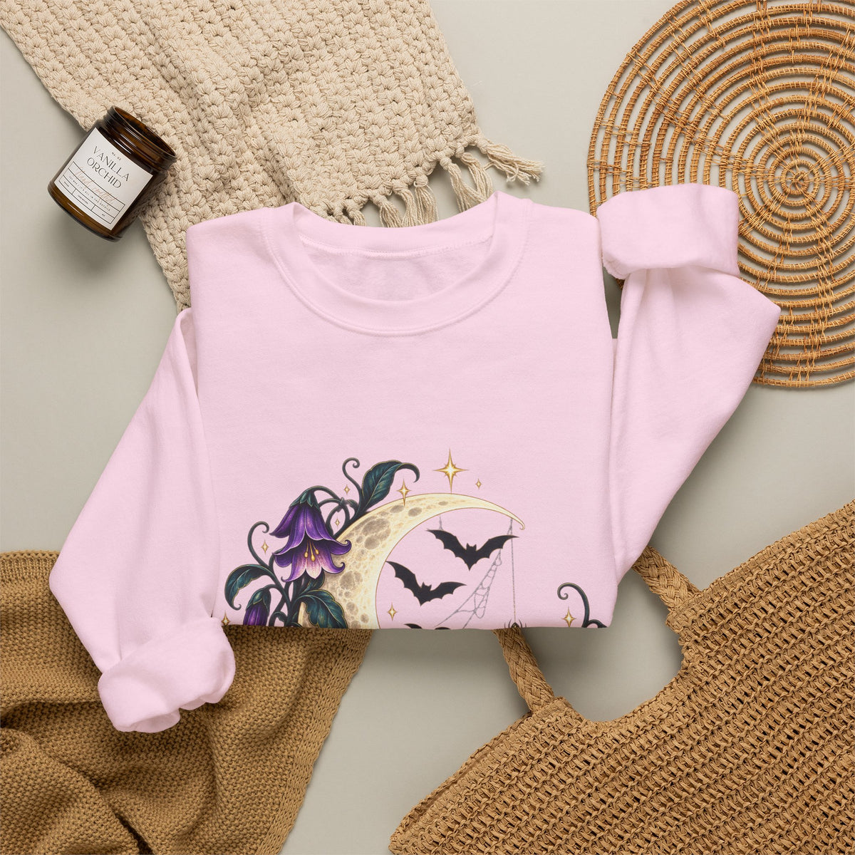 Halloween Celestial Night Garden Sweatshirt