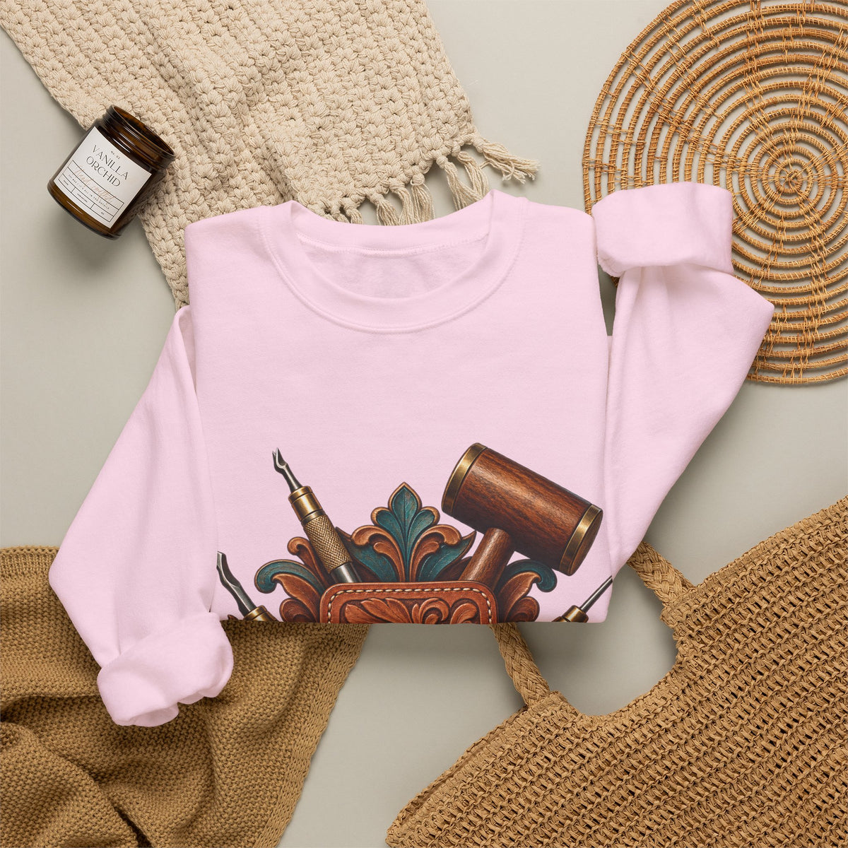 Traditional Leather Tooling Workshop Sweatshirt