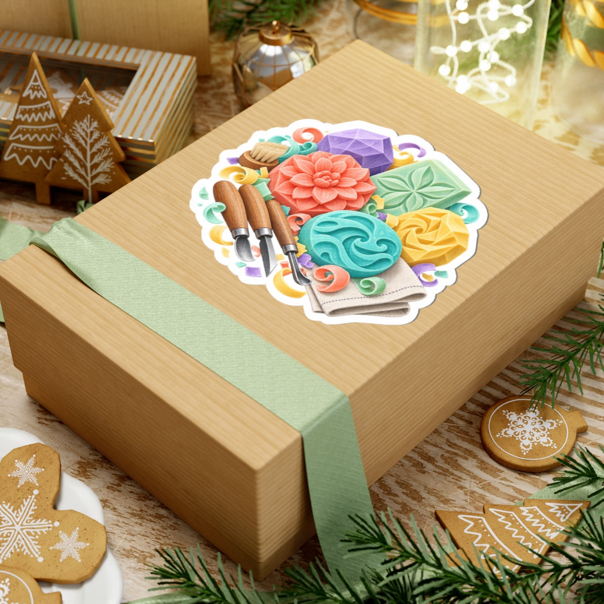 Colorful Soap Carving Workshop Sticker