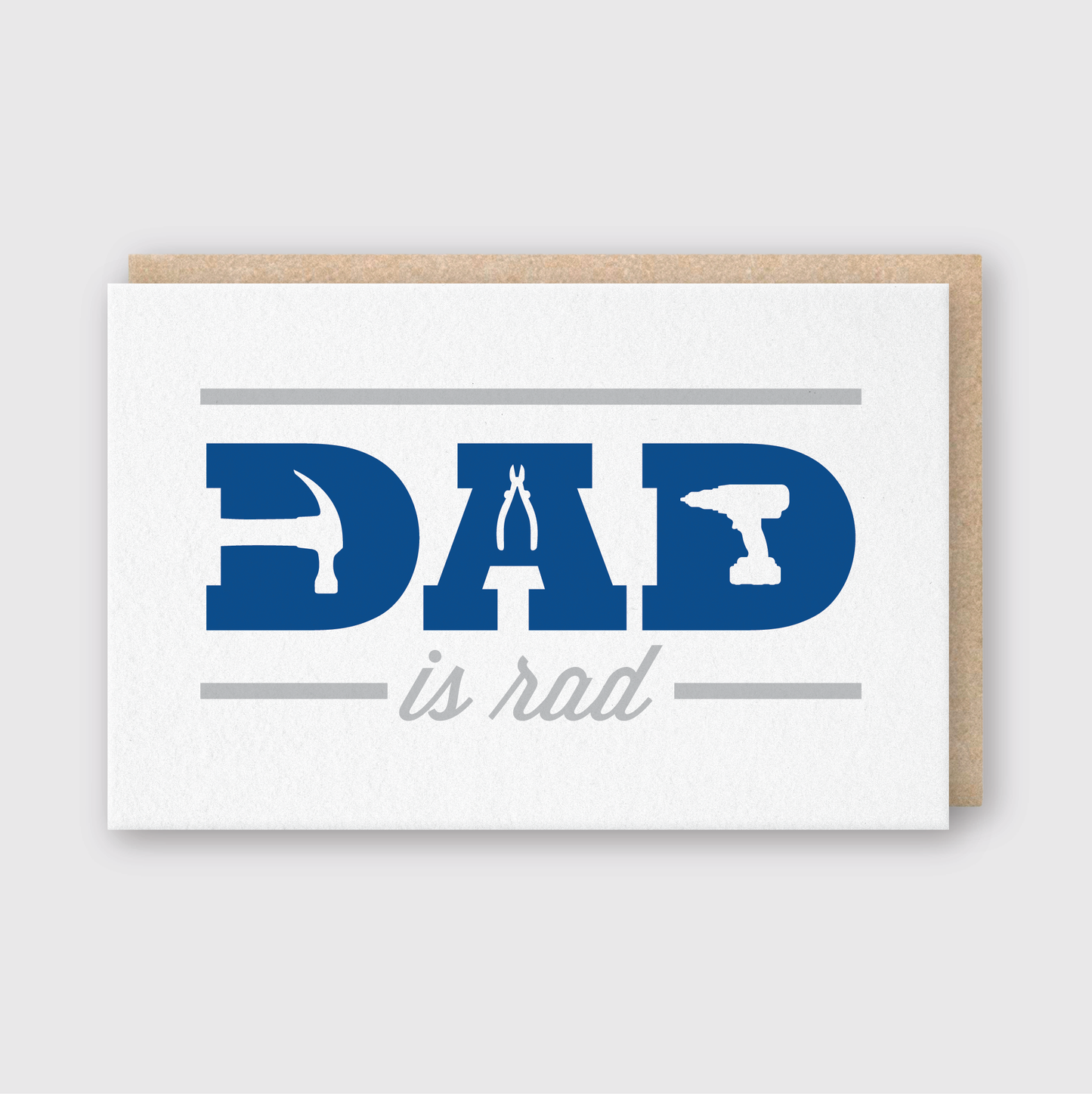 Dad Is Rad Card Greeting Card