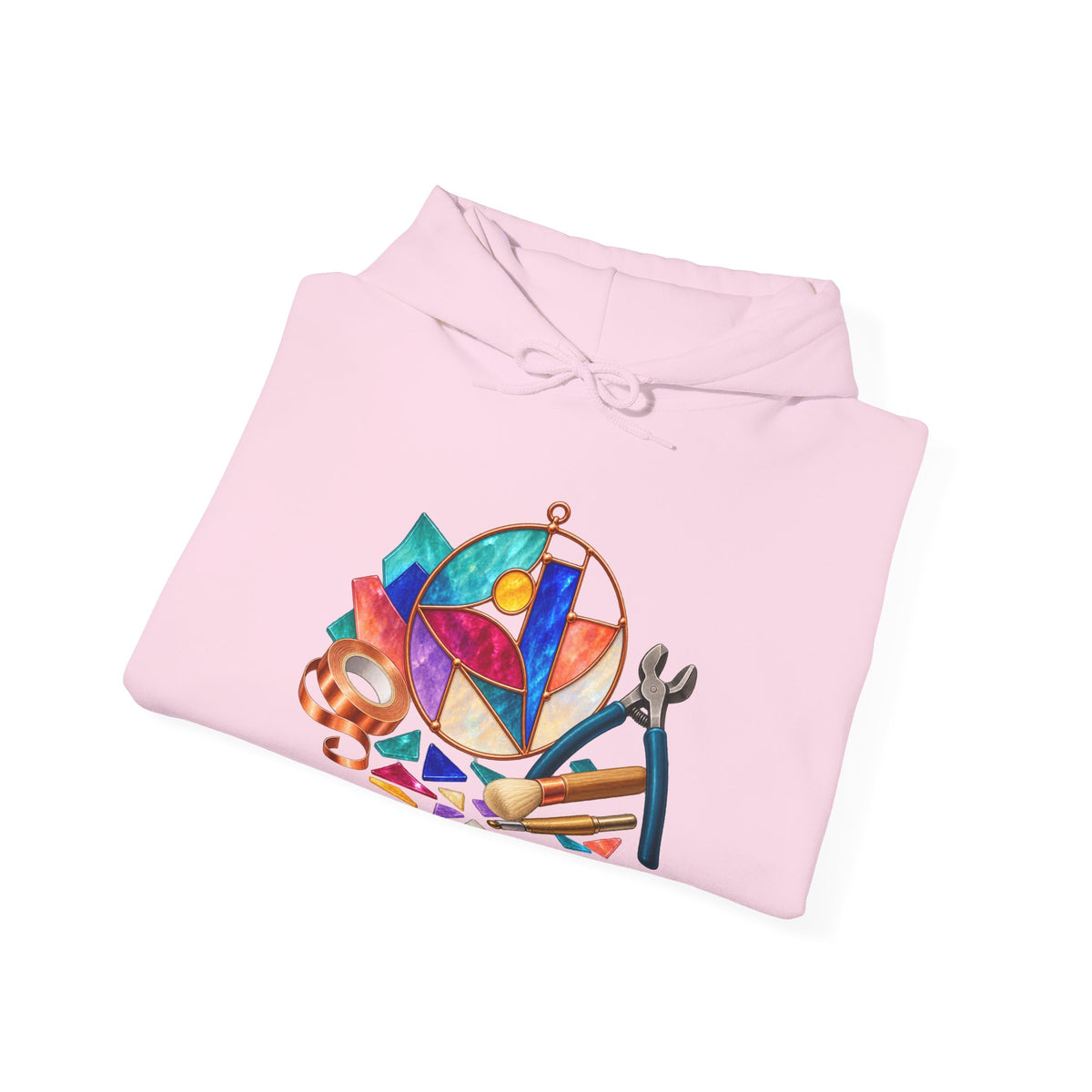 Abstract Stained Glass Suncatcher Workshop Hoodie