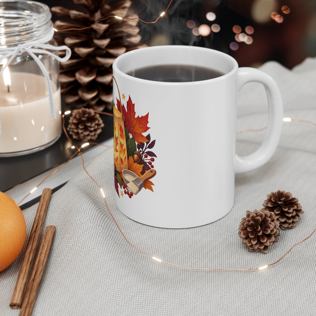 Autumn Lantern Making Workshop Mug