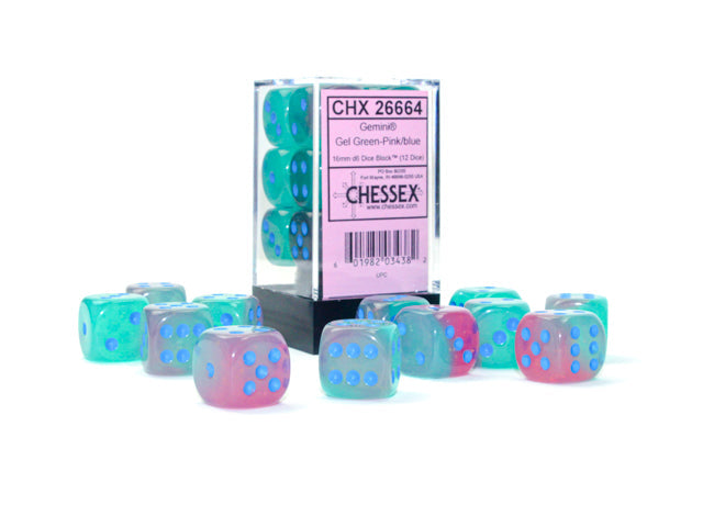 Gemini® Polyhedral Gel Green-Pink/blue Luminary™ 7-Die Set / 16mm / 12mm