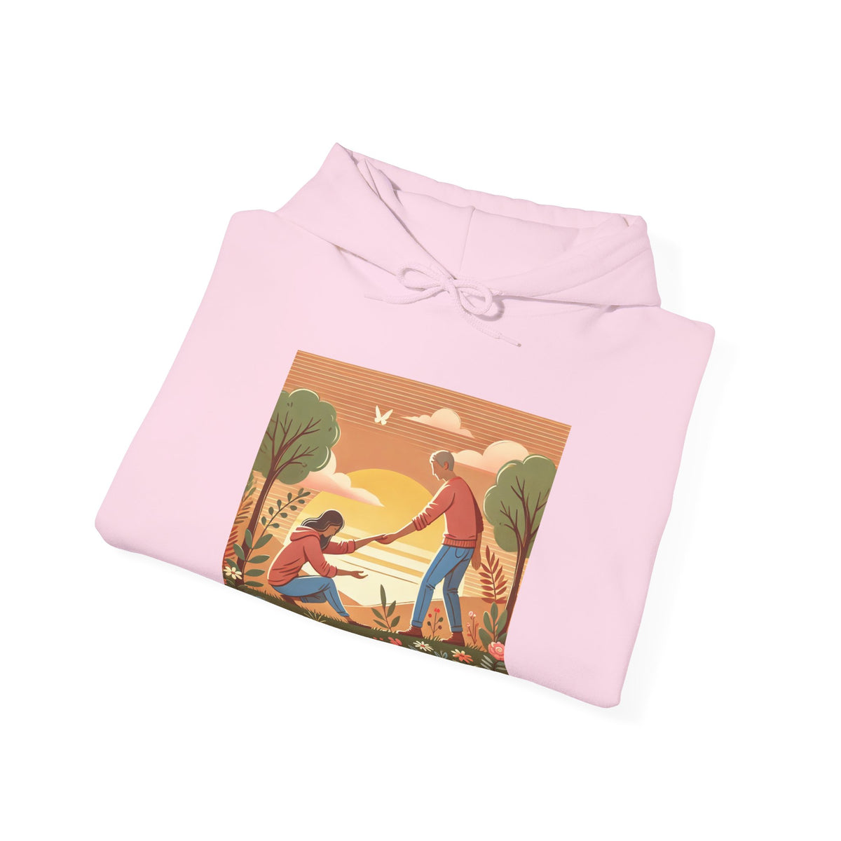 Helping Hands Sunset Garden Hoodie