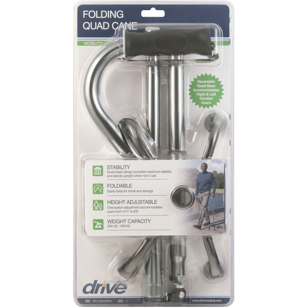Drive Medical Folding Quad Cane