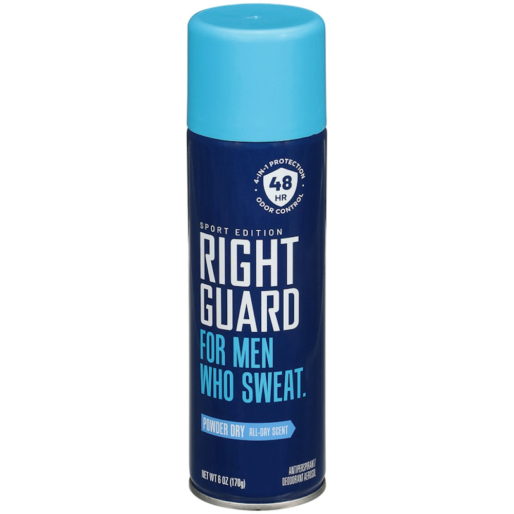Right Guard Sport A/P & Deodorant Spray Powder Dry 6 Oz