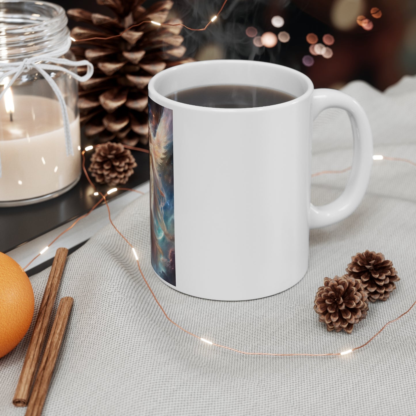 Celestial Winged Heroine Fantasy Portrait Coffee Mug