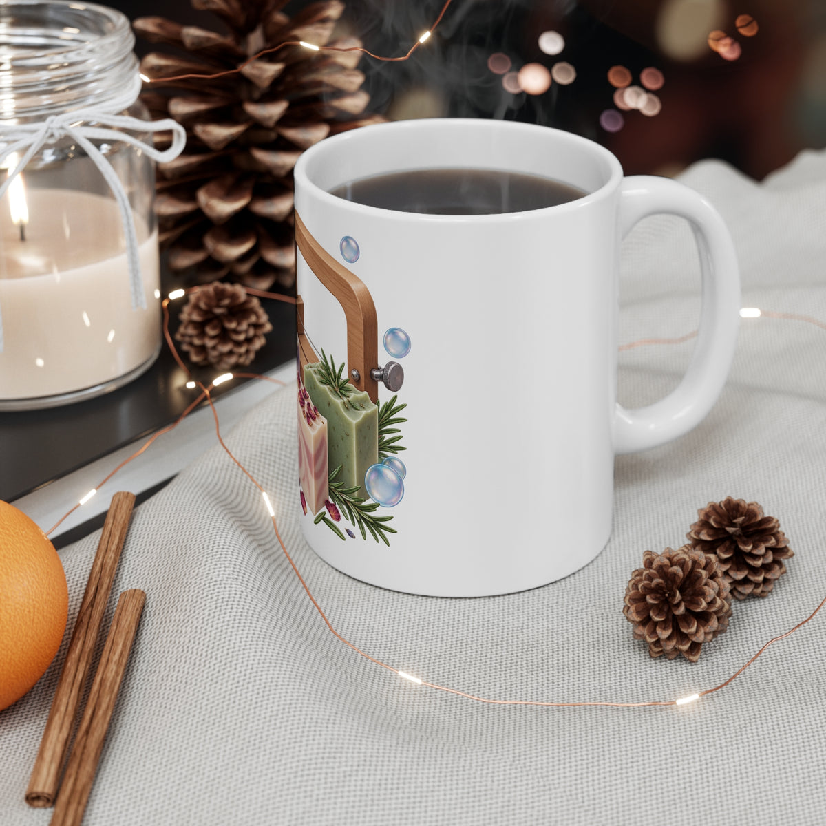 Botanical Soap Making Lavender and Herbs Mug