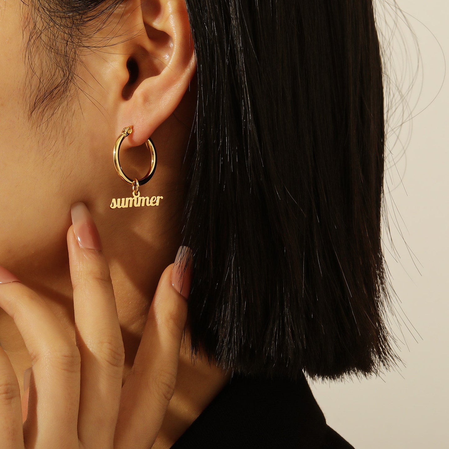 Sleek Signature Name Earrings