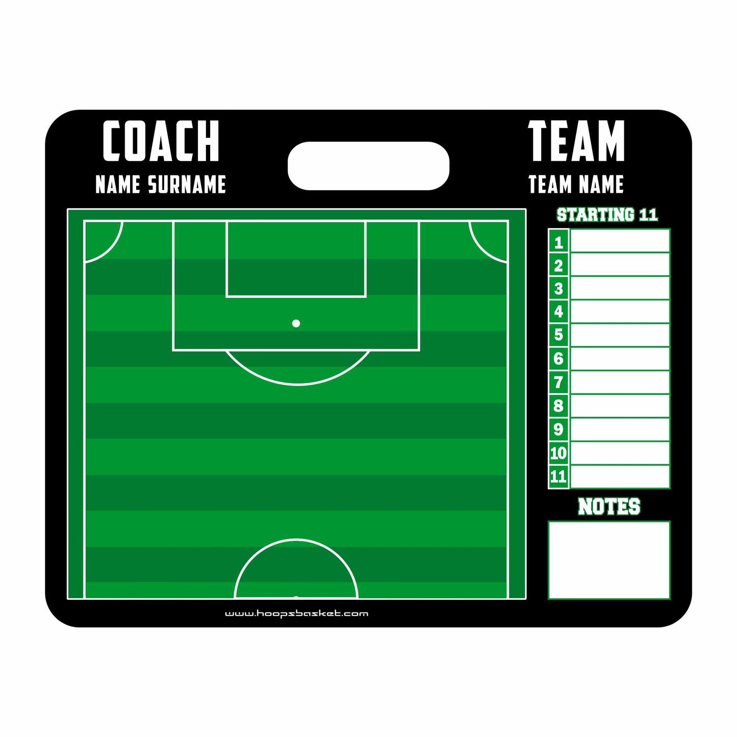 Custom Soccer / Football Magnetic Coaching Board 15.7'' x 12.6'' / 40 cm x 32 cm