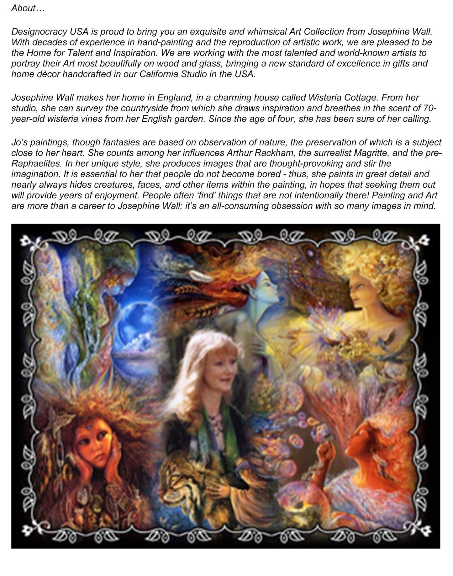 Dreams of Atlantis Wooden Ornaments by Josephine Wall - Coastal Sea-Life Decor - 8472102-JW