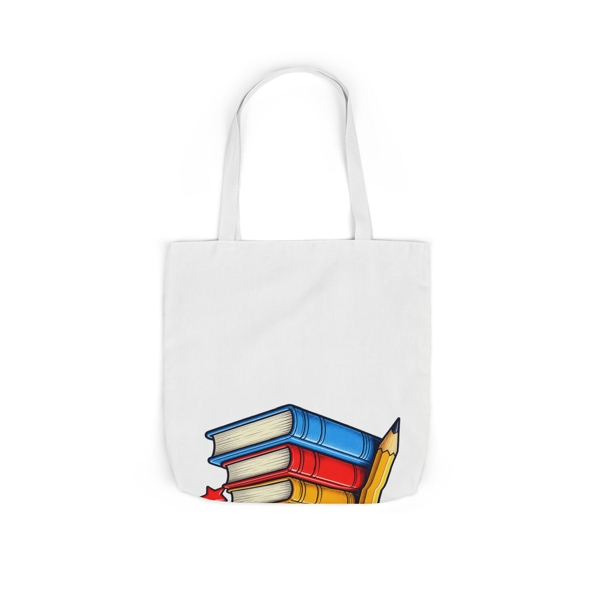 Retro School Books Apple Teacher Appreciation Tote Bag