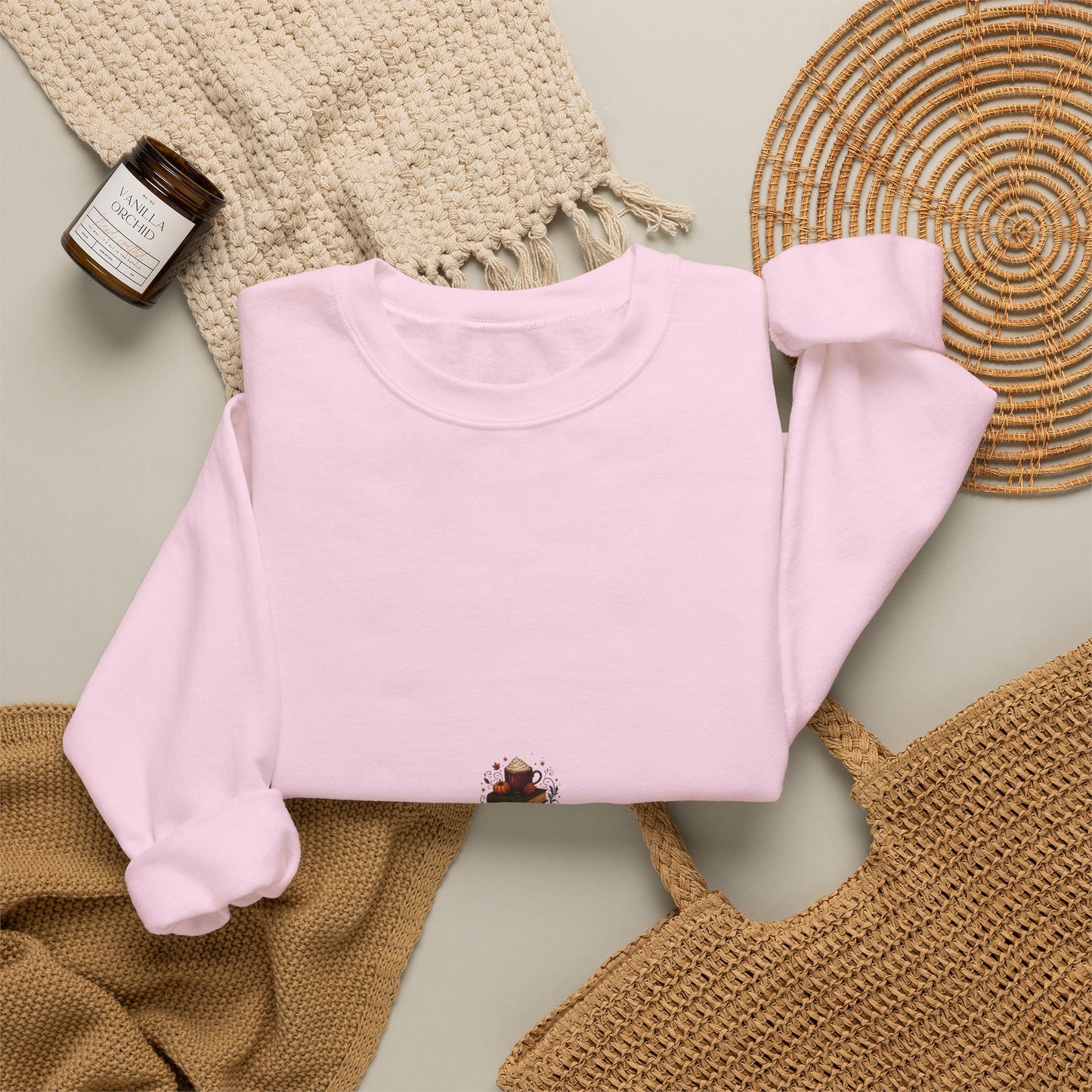 Autumn Library Latte Stack Book Lover Sweatshirt