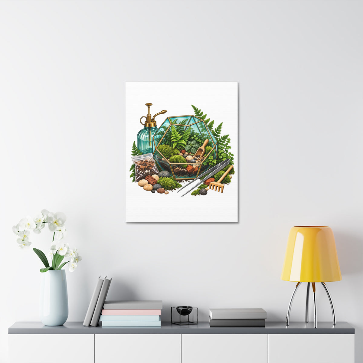 Fern Terrarium Building Workshop Canvas
