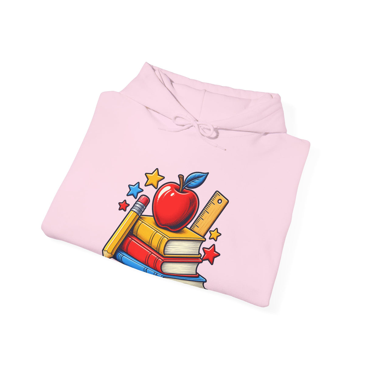 Retro School Books Apple Teacher Appreciation Hoodie