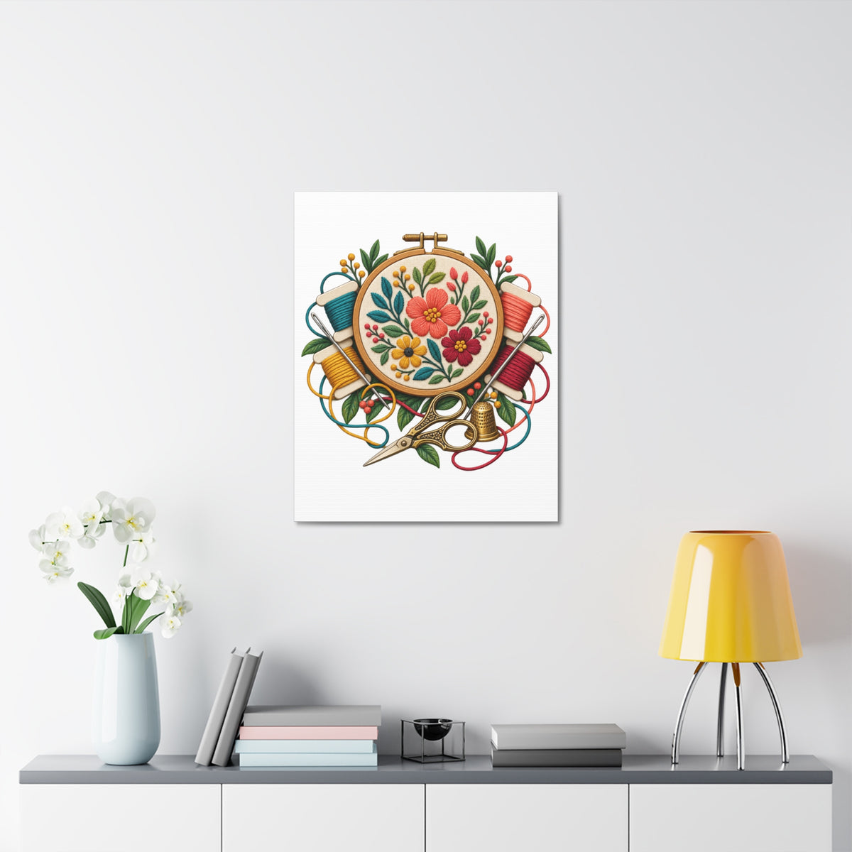 Botanical Embroidery Workshop Canvas