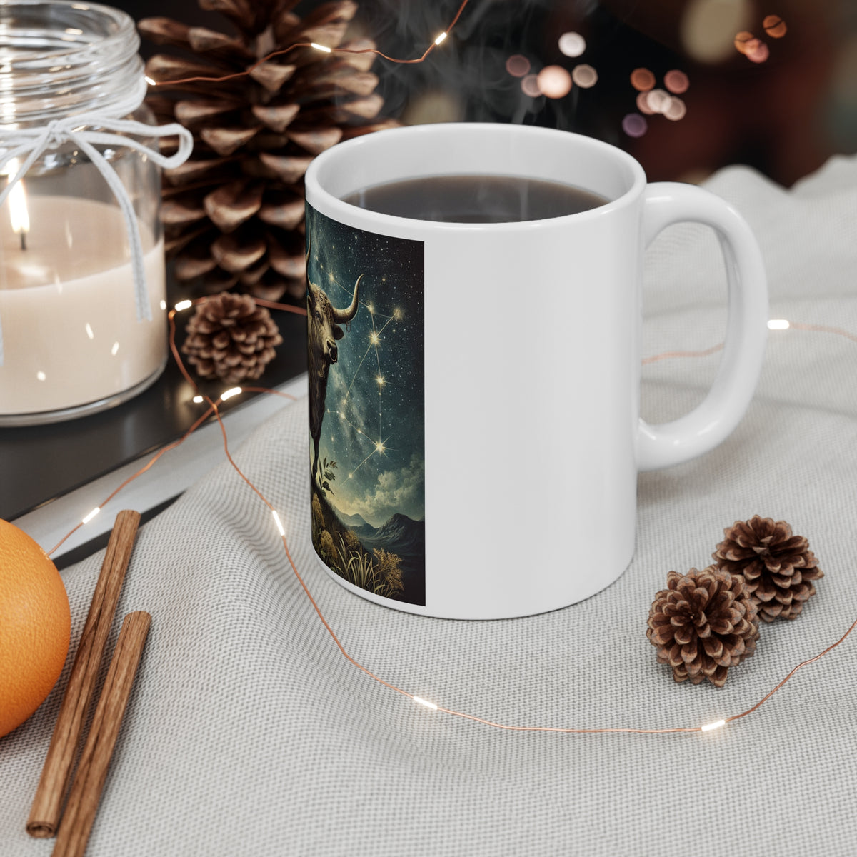 Taurus Bull Constellation Celestial Coffee Mug