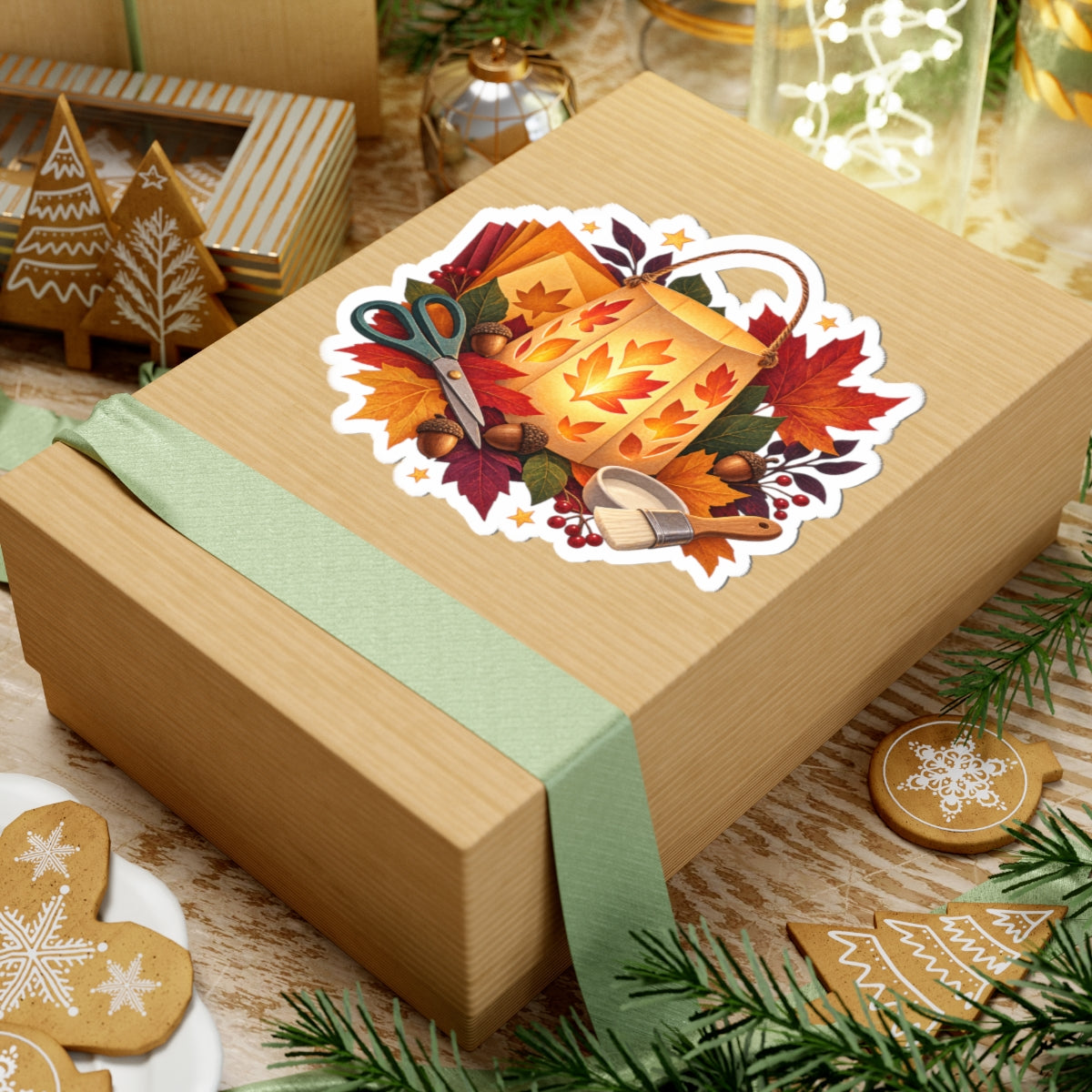 Autumn Lantern Making Workshop Sticker