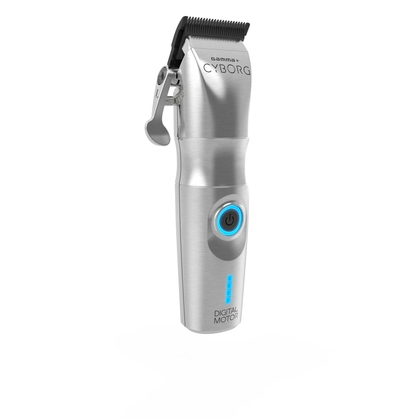 GAMMA+ Cyborg Professional Metal Cordless Ergonomic Hair Clipper with Digital Brushless Motor