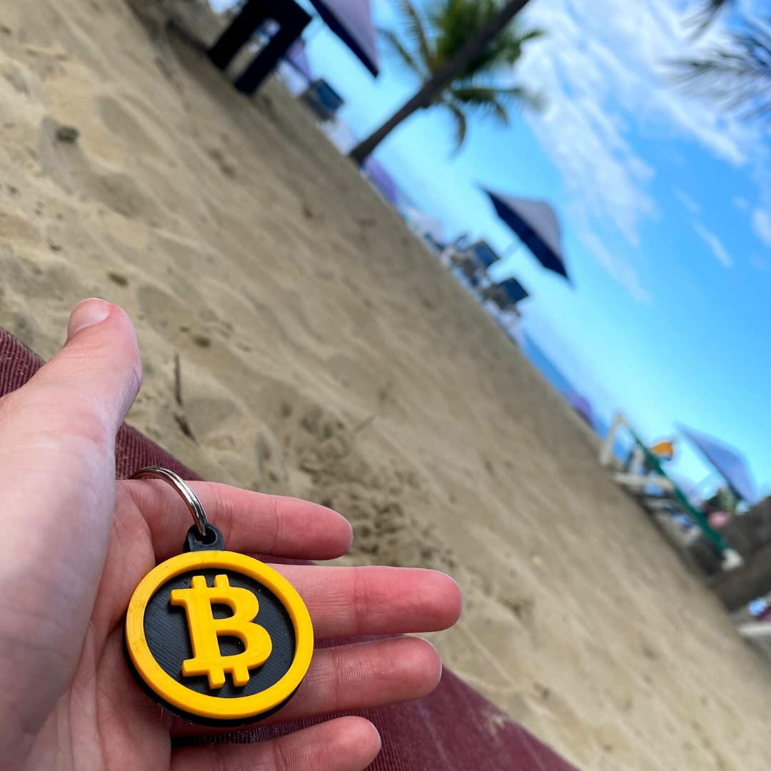 Bitcoin Keychain - Decorative Keychain for Cryptocurrency Fans