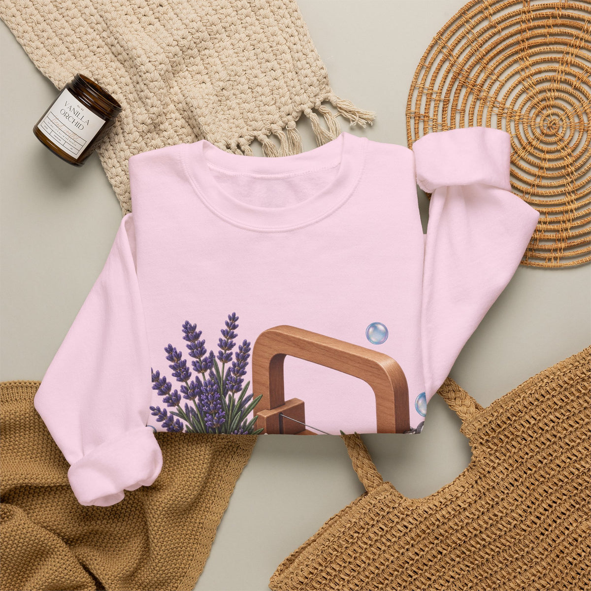 Botanical Soap Making Lavender and Herbs Sweatshirt