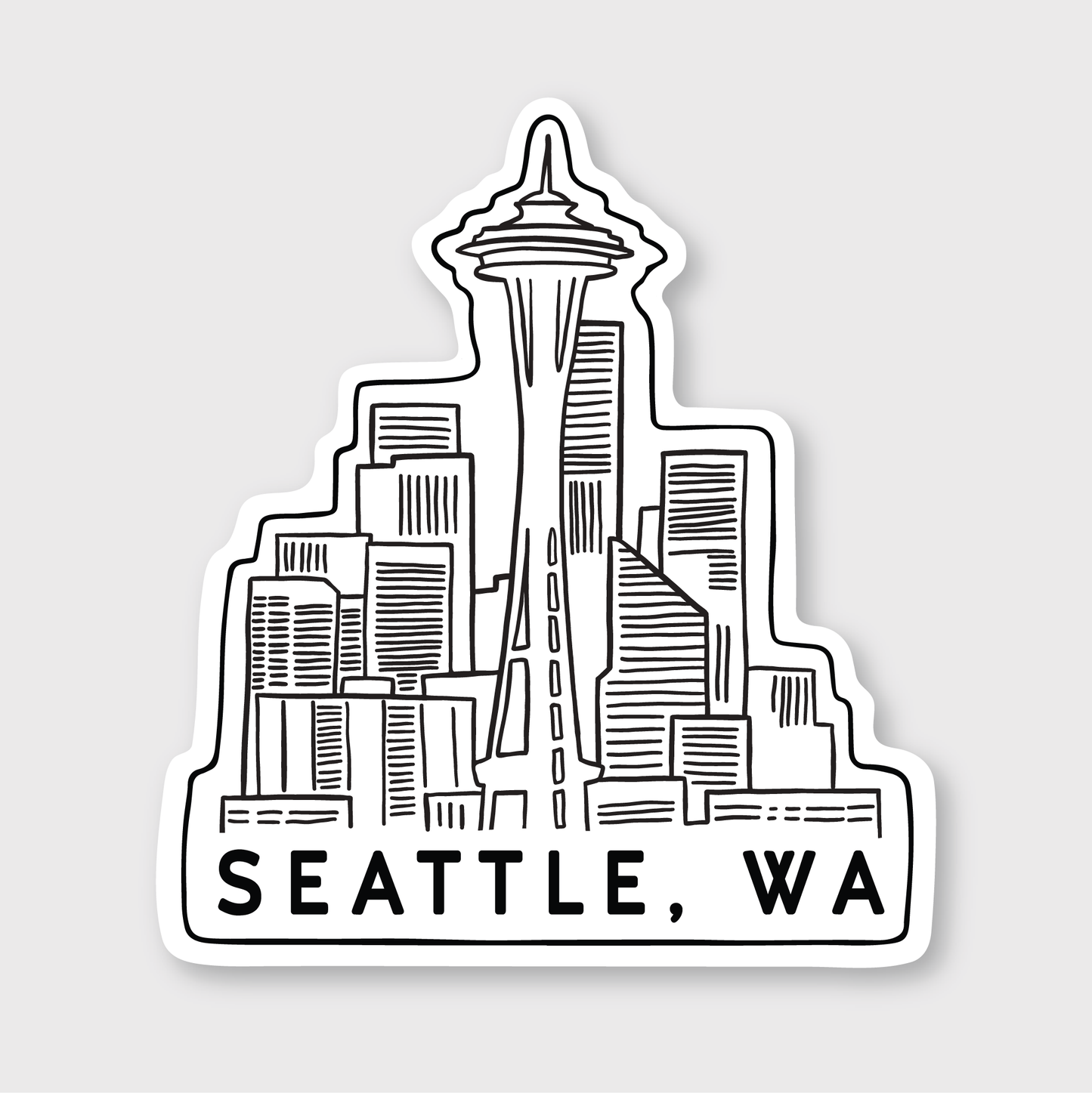 Skyline View Sticker