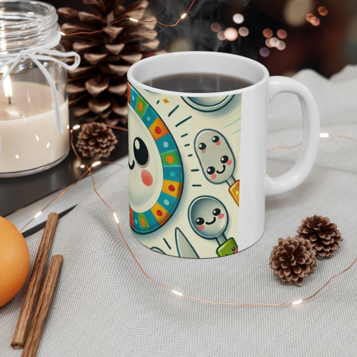 Happy Little Kitchen Club Kawaii Food Lover Coffee Mug Kitchen Gift