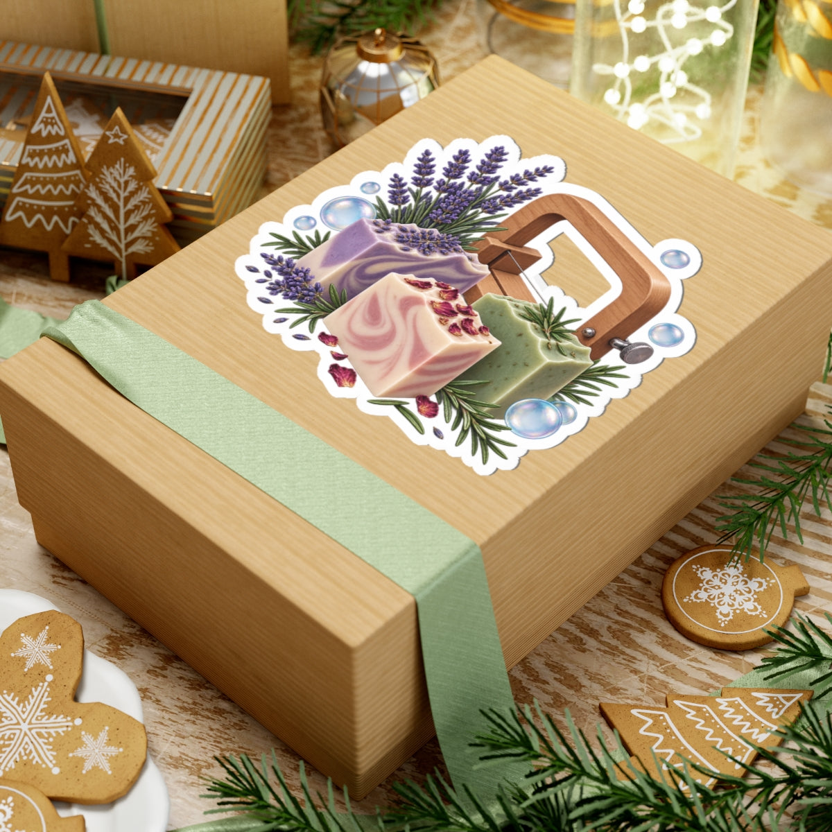 Botanical Soap Making Lavender and Herbs Sticker