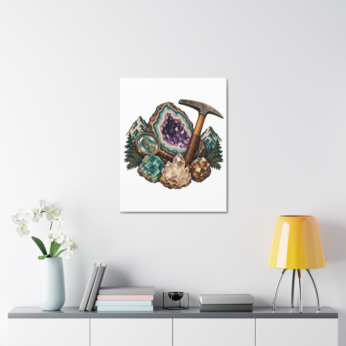 Vintage Geode and Rockhounding Field Kit Canvas