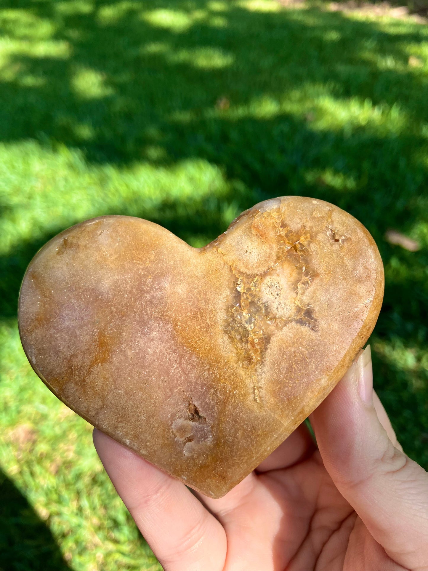 Pink Amethyst Heart