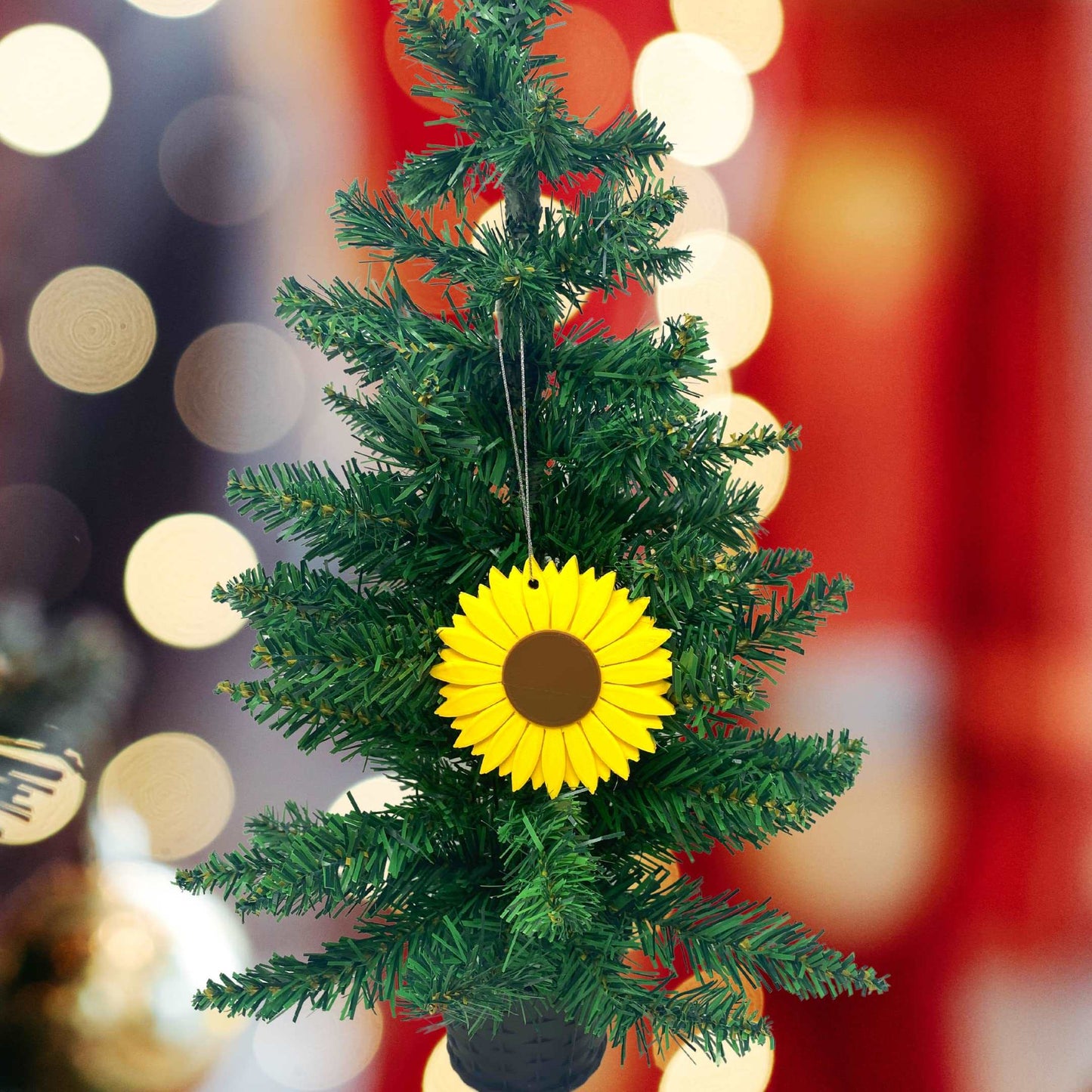 Sunflower Flower Christmas Ornament - Perfect for Decorating your Christmas Tree - Decorative Holiday Ornament - Made in The USA
