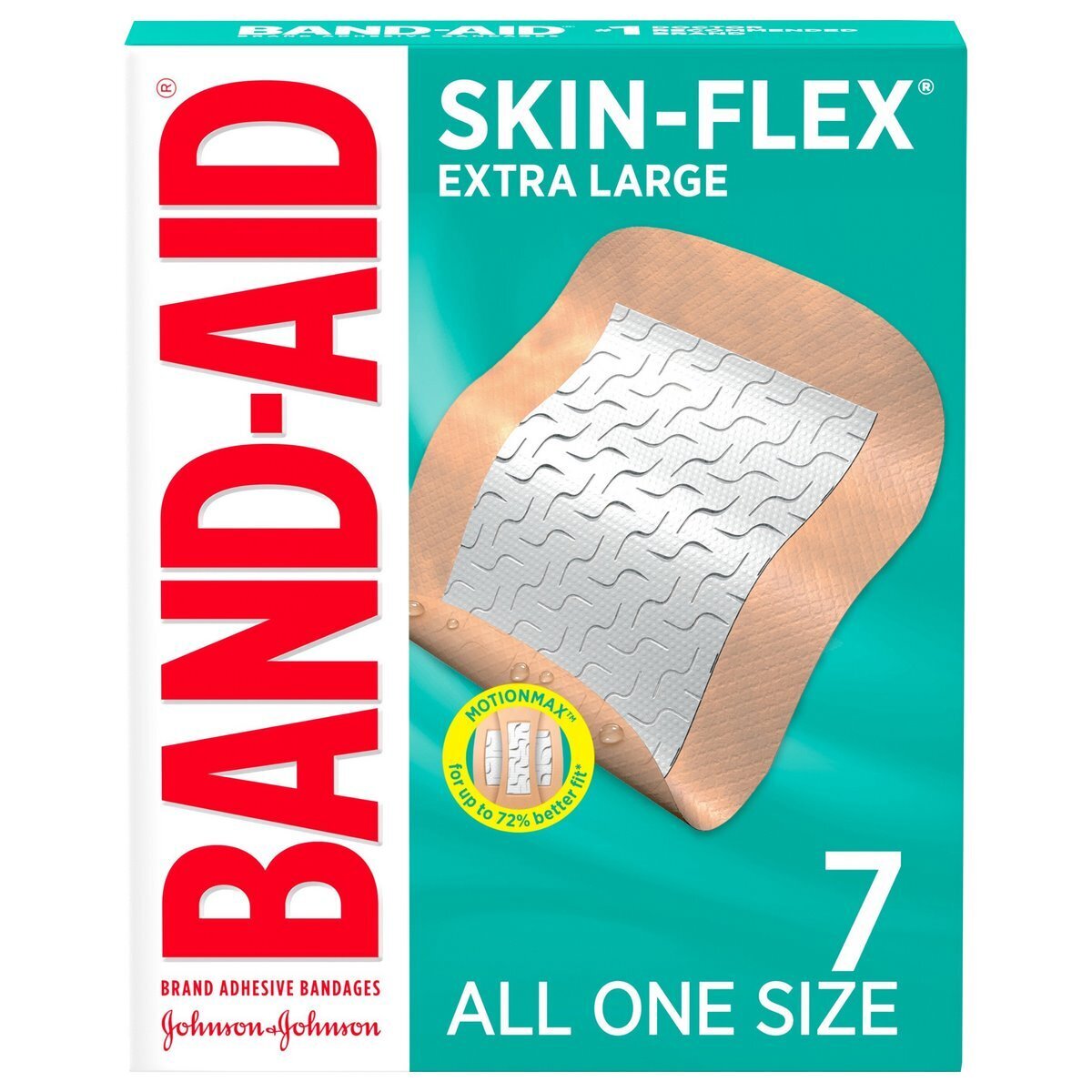 Band-Aid Skin Flex Adhesive Bandages Extra Large 7Ea