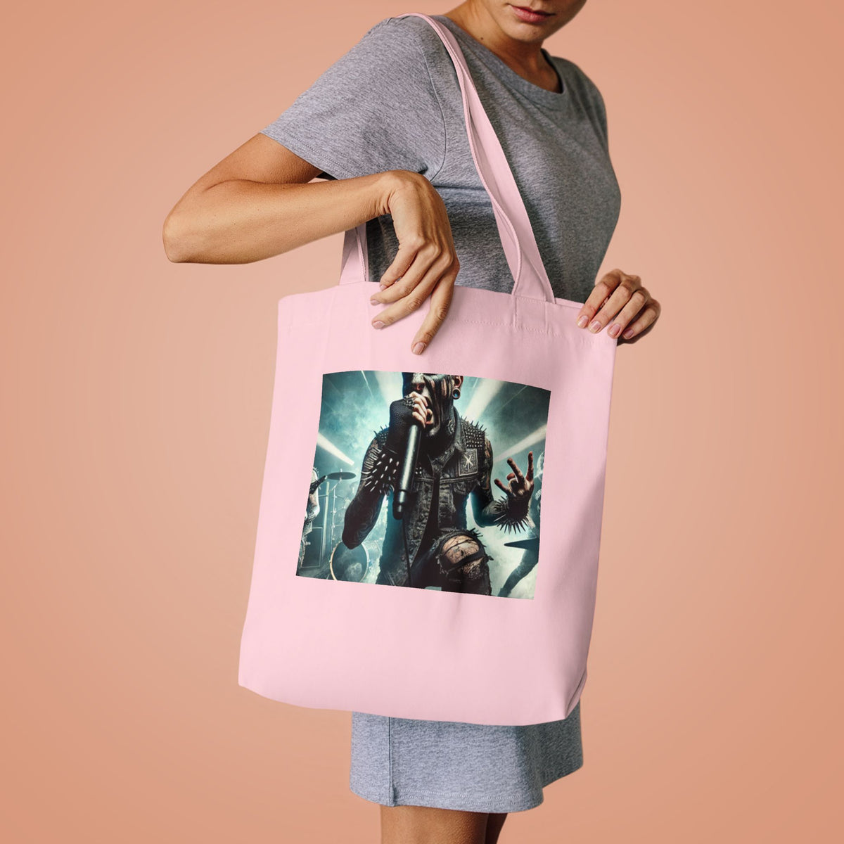 Punk Rock Vocalist Stage Energy Music Tote Bag