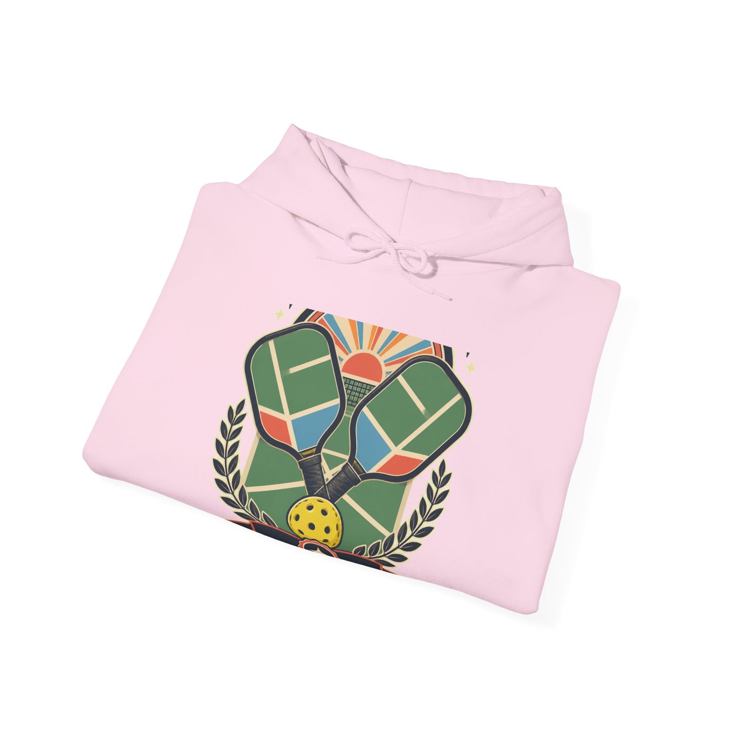 Retro Pickleball Court Club Sport Hoodie